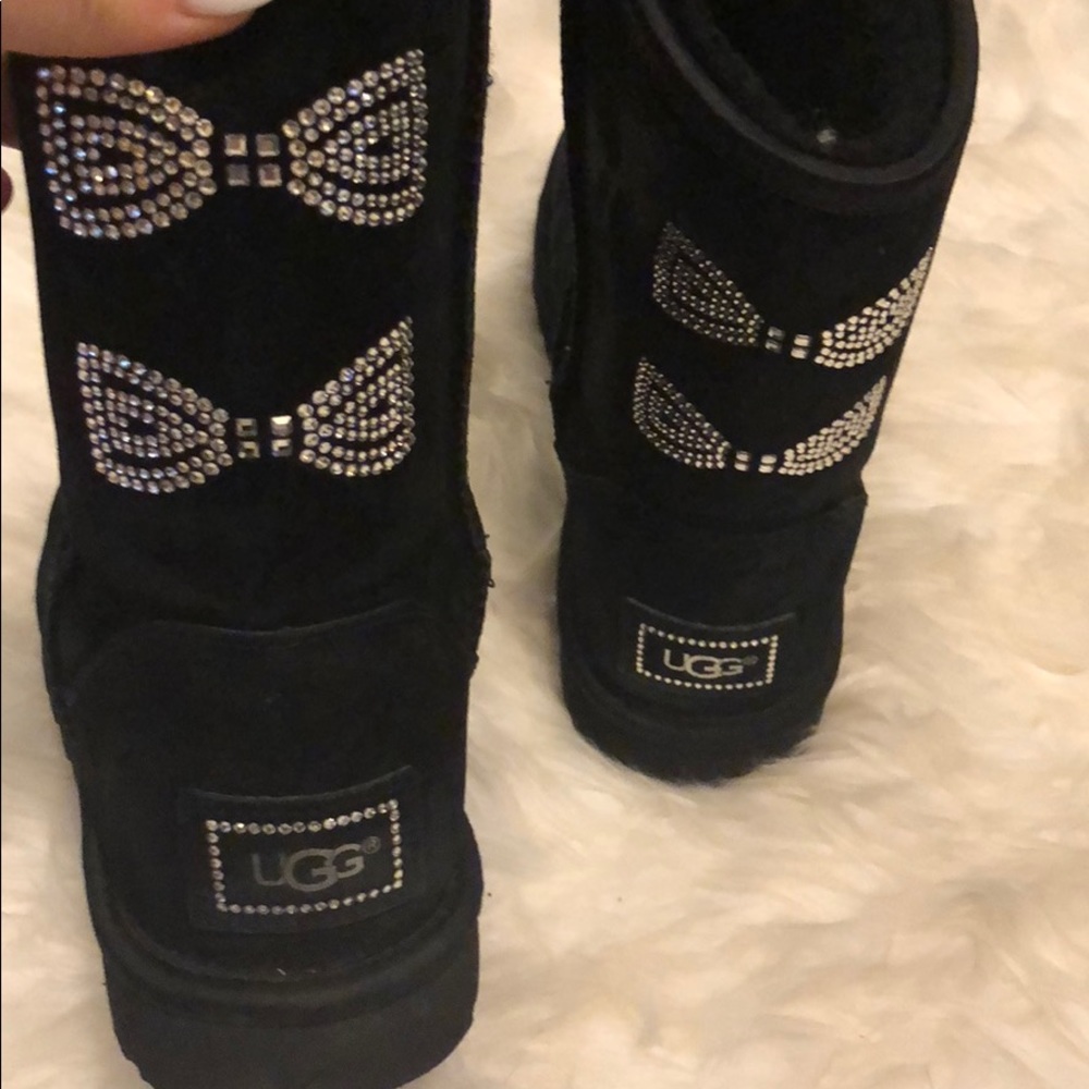 Black ugg boots Swarovski limited edition